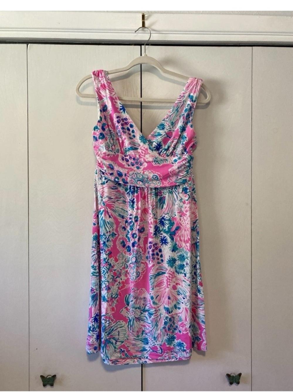 Lilly Pulitzer Sloane Mini Dress Tiki Pink Gypsea Print Size Medium VGUC!
